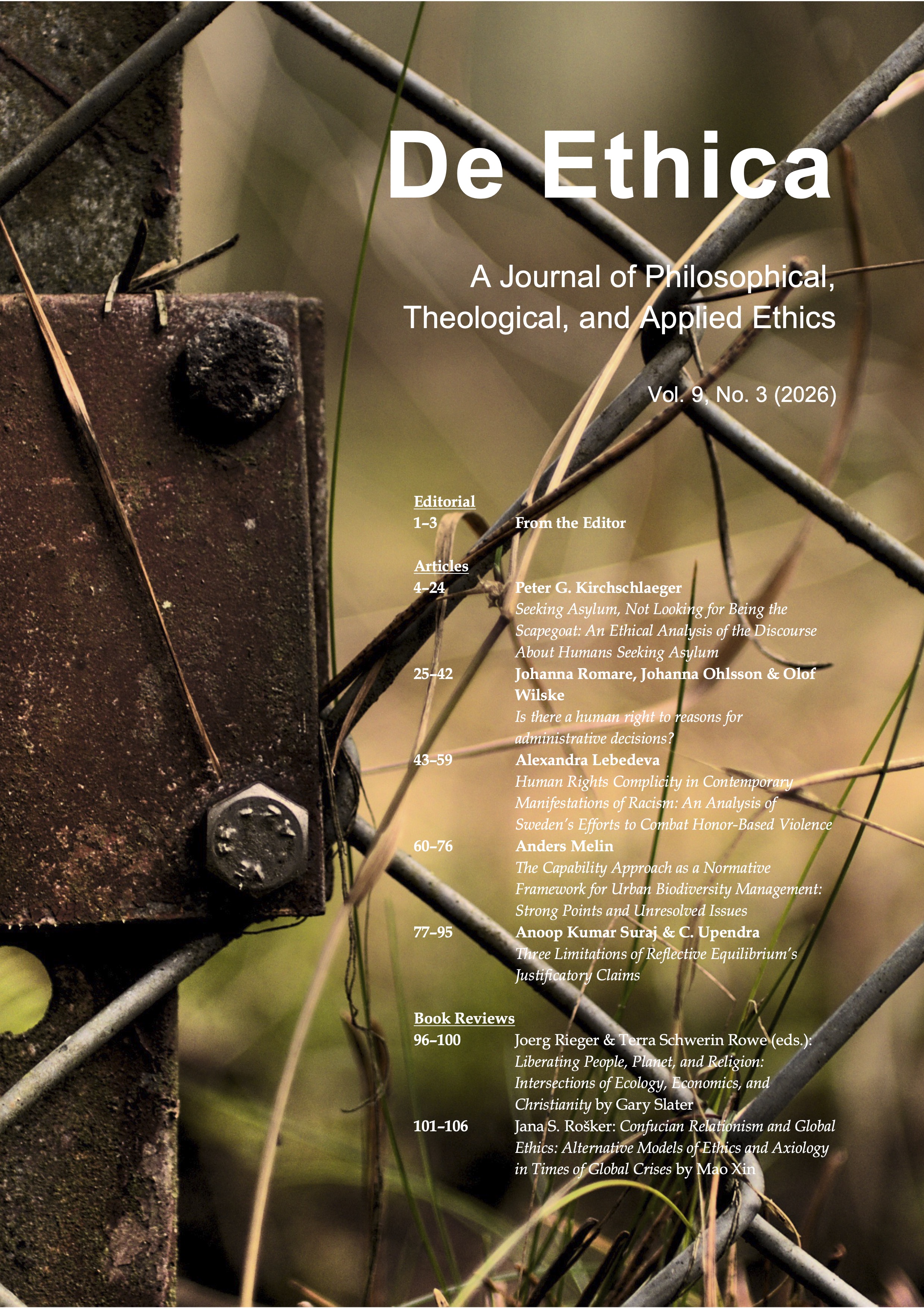 					View Vol. 9 No. 3 (2026): De Ethica
				